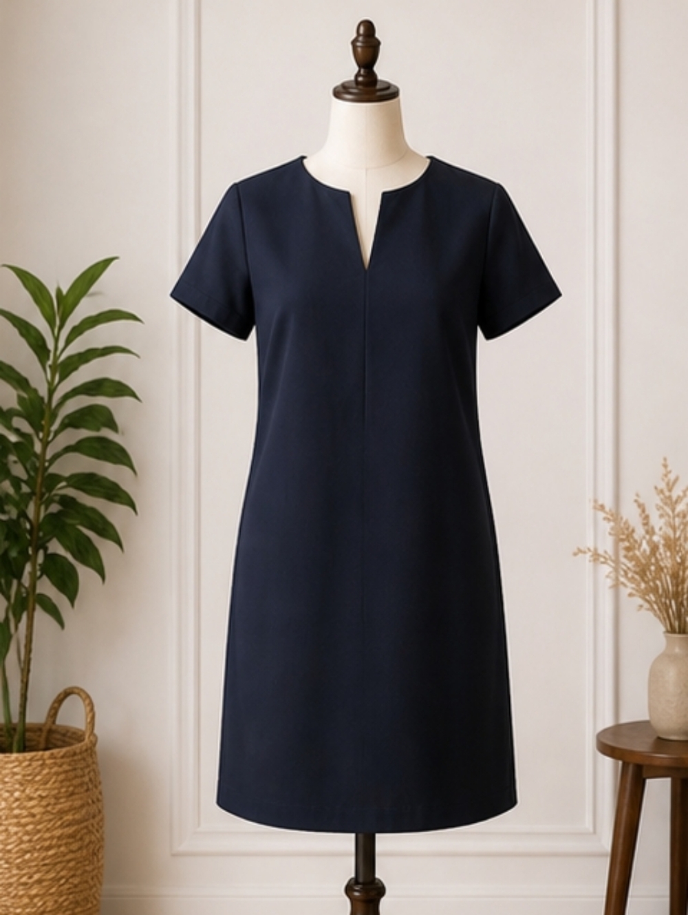 LANDS' END MINIMALIST UTILITY STYLE DRESS SIZE 4